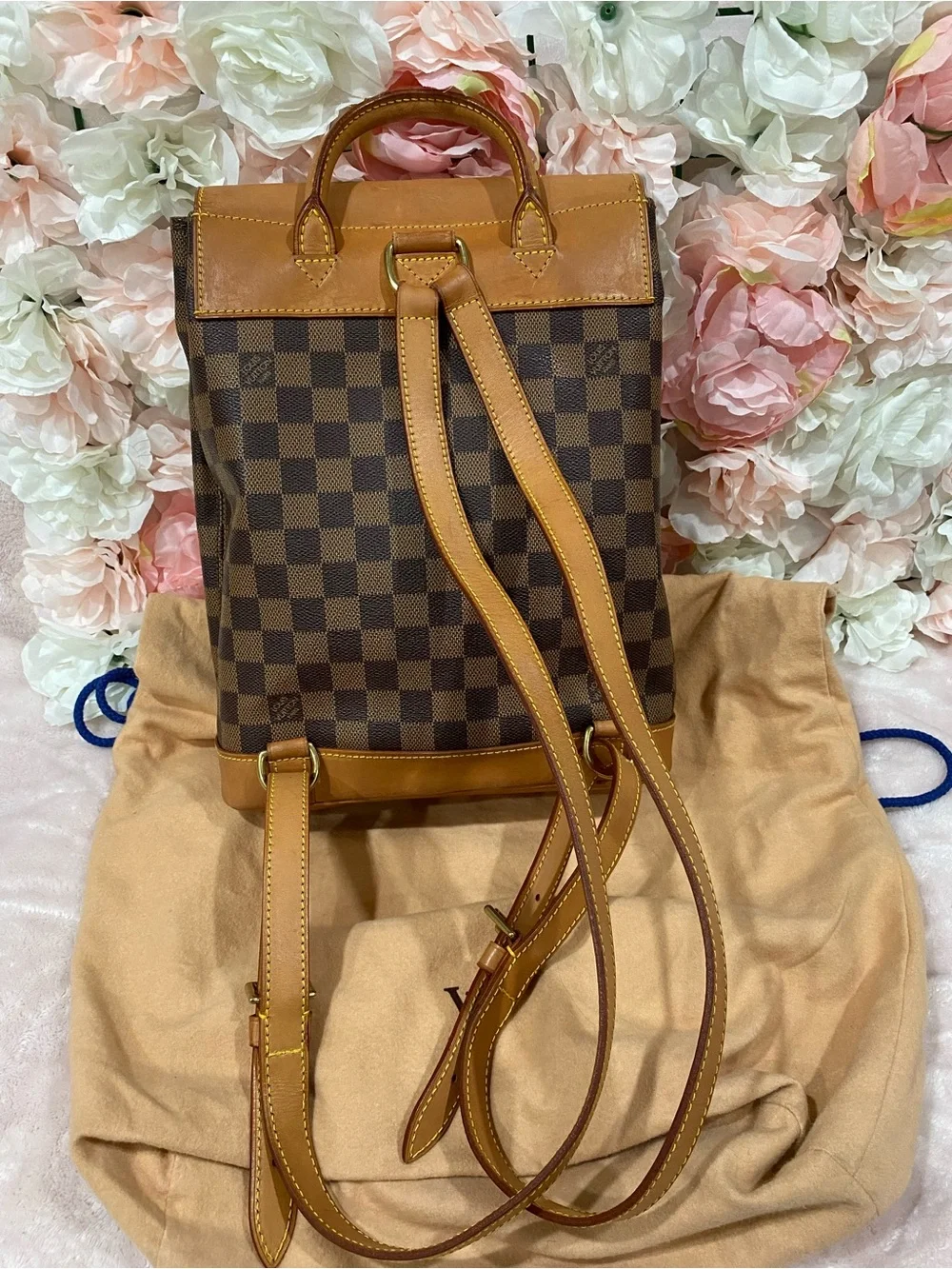 Louis Vuitton Damier Centenaire Soho Backpack